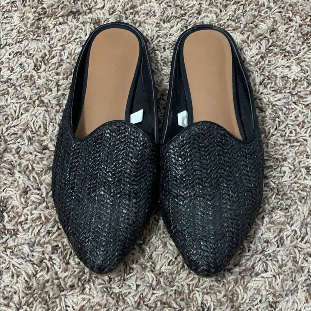 Women’s Black Slip-on Mules